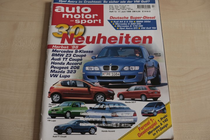 Deckblatt Auto Motor und Sport (13/1998)